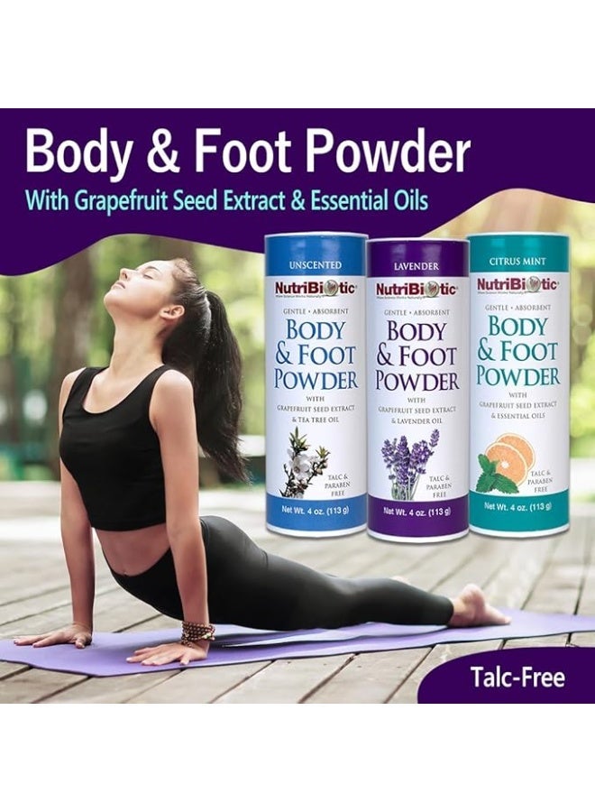 NutriBiotic, Body & Foot Powder with Grapefruit Seed Extract & Lavender Oil, Lavender, 4 oz (113 g) - Image 3